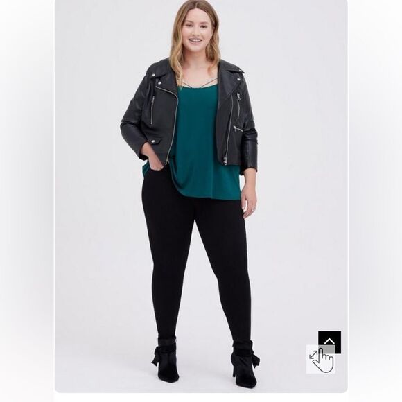 TORRID Swing Cami - Foxy Knit,            Jewel Green, size 2 (18-20, 2X) - Picture 2 of 12